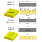 Нож для террасной доски 130 и 160 мм. (L-130, 160мм, В-32 мм) Артикул НДИ-8114-8119 
