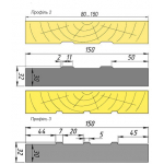 Нож для компенсационного паза 150х32 мм. Артикул NV150.32