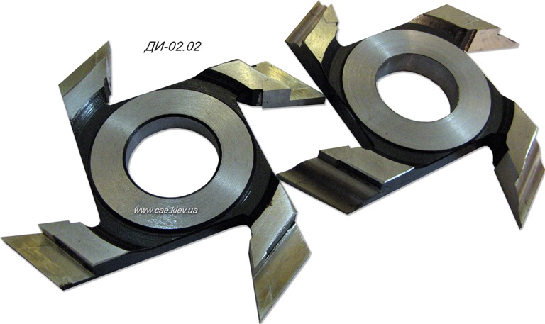 02.02(03,04). Комплект фрез для мебельного фасада (профиль, контрпрофиль). D-125 мм,d-32мм, B-20-22мм.