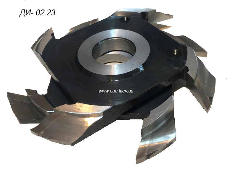 02.23 (02.23/1). Комплект фрез для мебельной обвязки под филенку и стекло. (D-160 мм, d-32 мм, В-23 мм.)