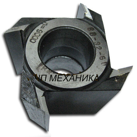   Фреза пазовая для  четверти малого диаметра Ø80 мм. (D-80 мм, d-32 мм., В-60 мм.) П80.32.60 