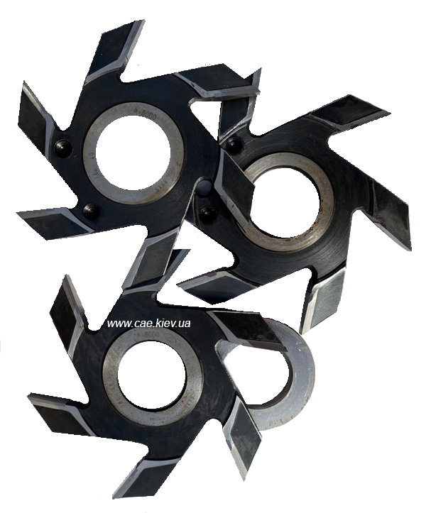 Фрезы для изготовления двухтавровой балки. (D – 160мм, d – 32 (40) мм). Артикул 023ВК (024ВК)